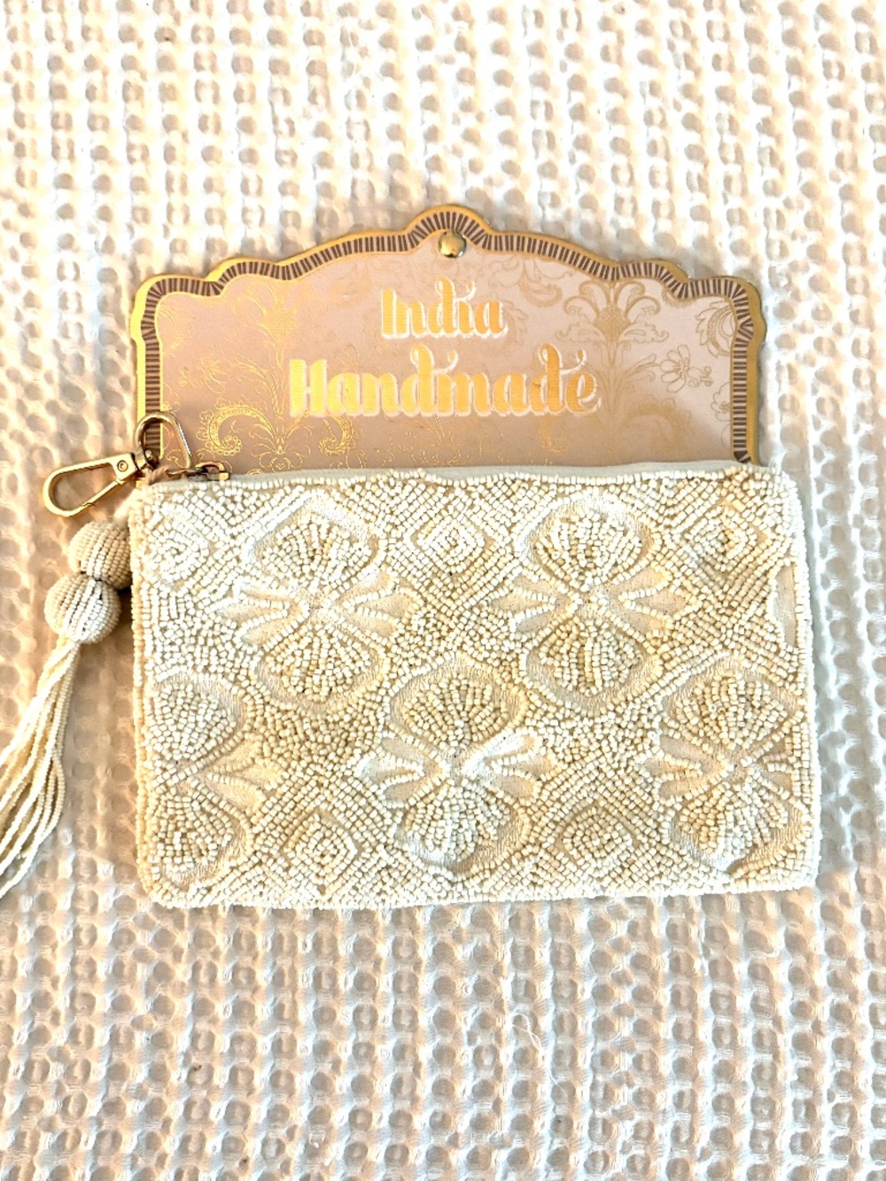 India Handmade Beaded Pouch